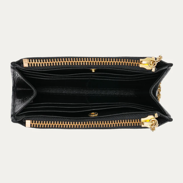 Achille Wallet in Black Leather - Image 3