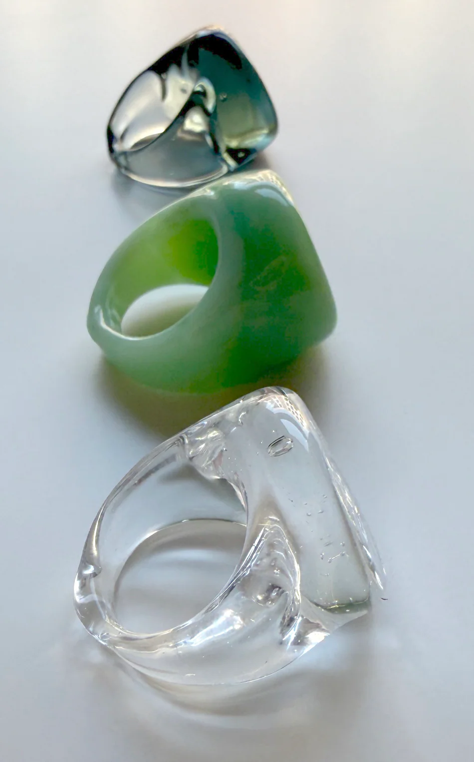 Italian Glass Rings - Image 3