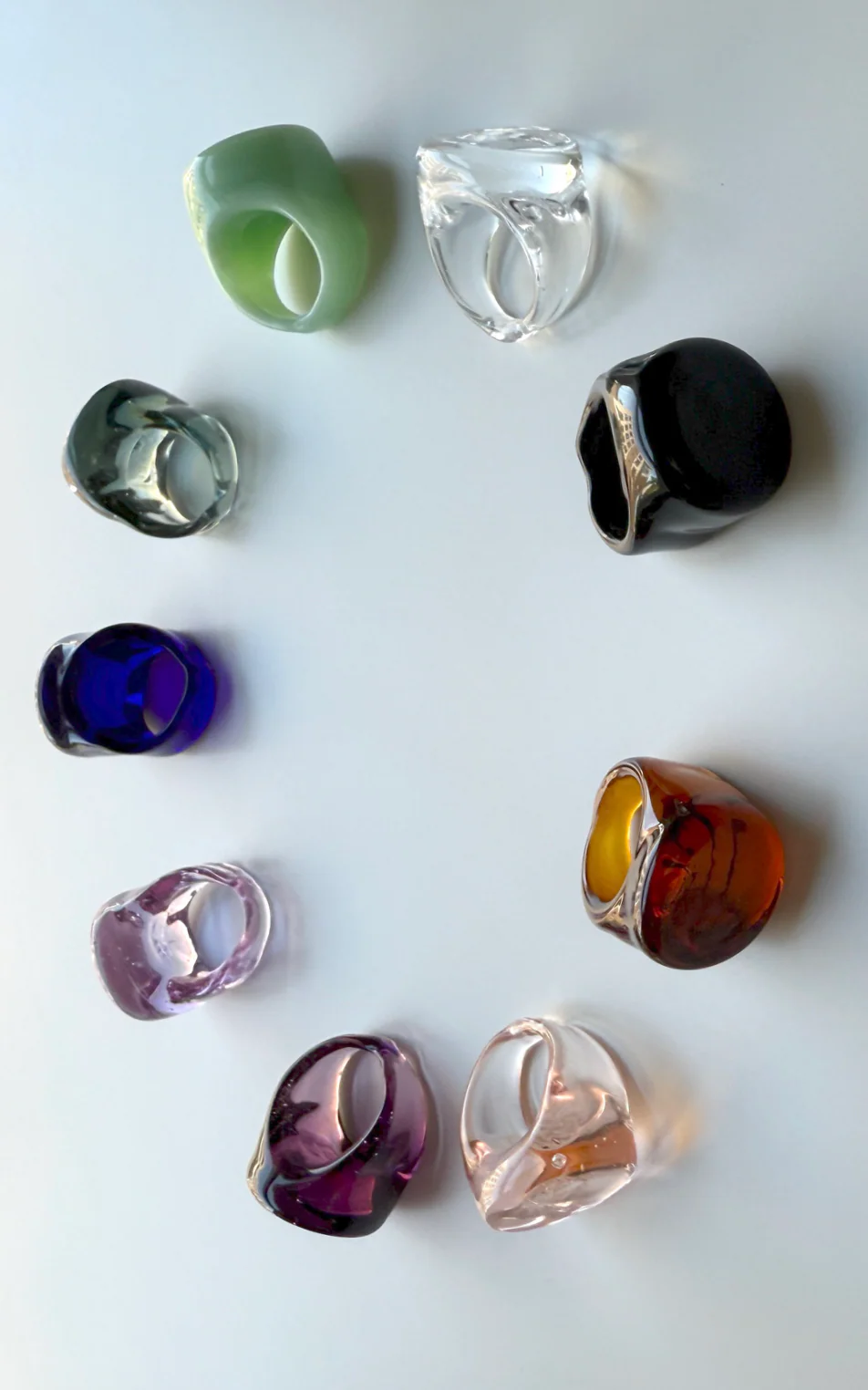 Italian Glass Rings - Image 4