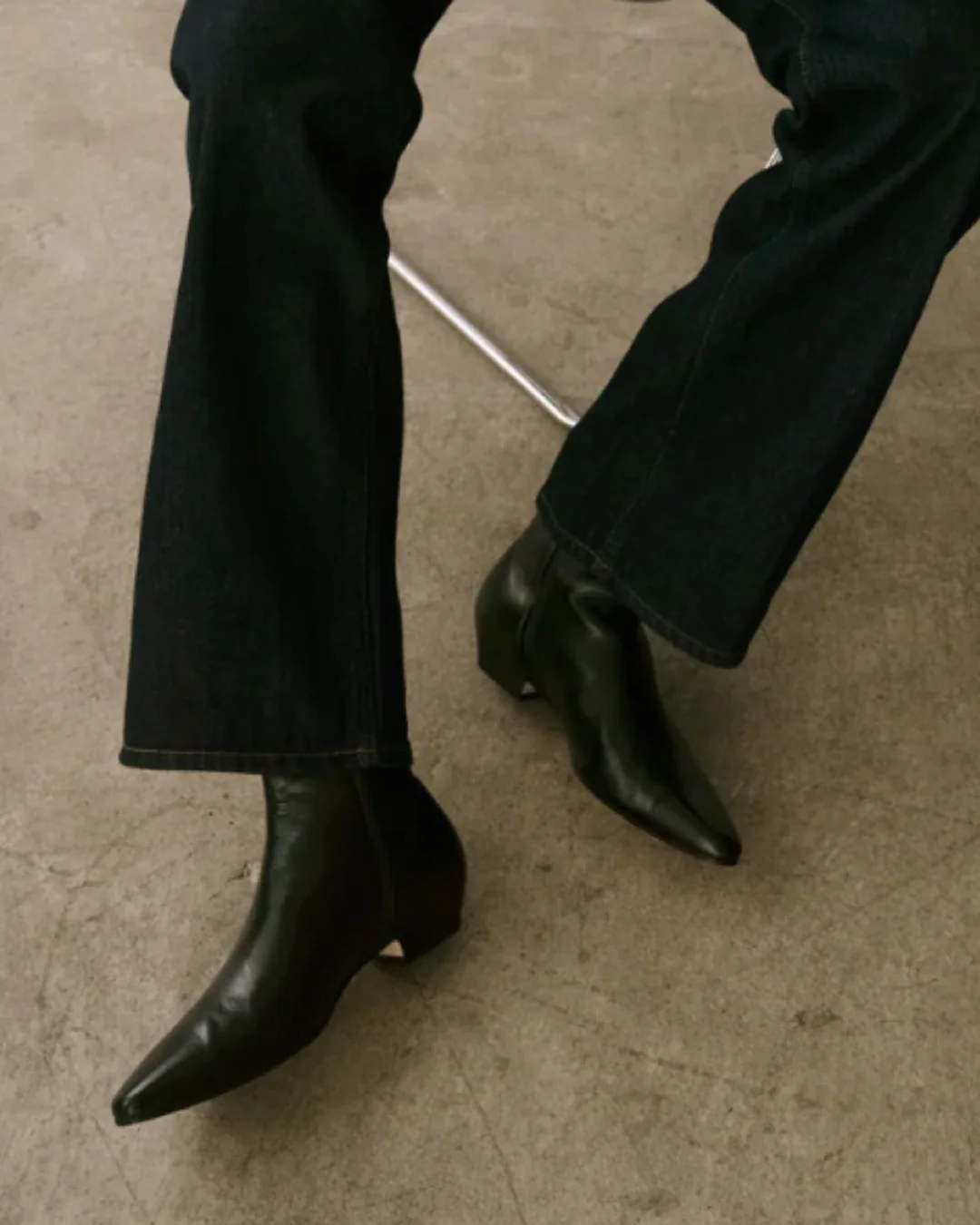 The Lennon Boot in Black Calfskin - Image 3